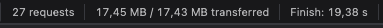 17.45mb of loading